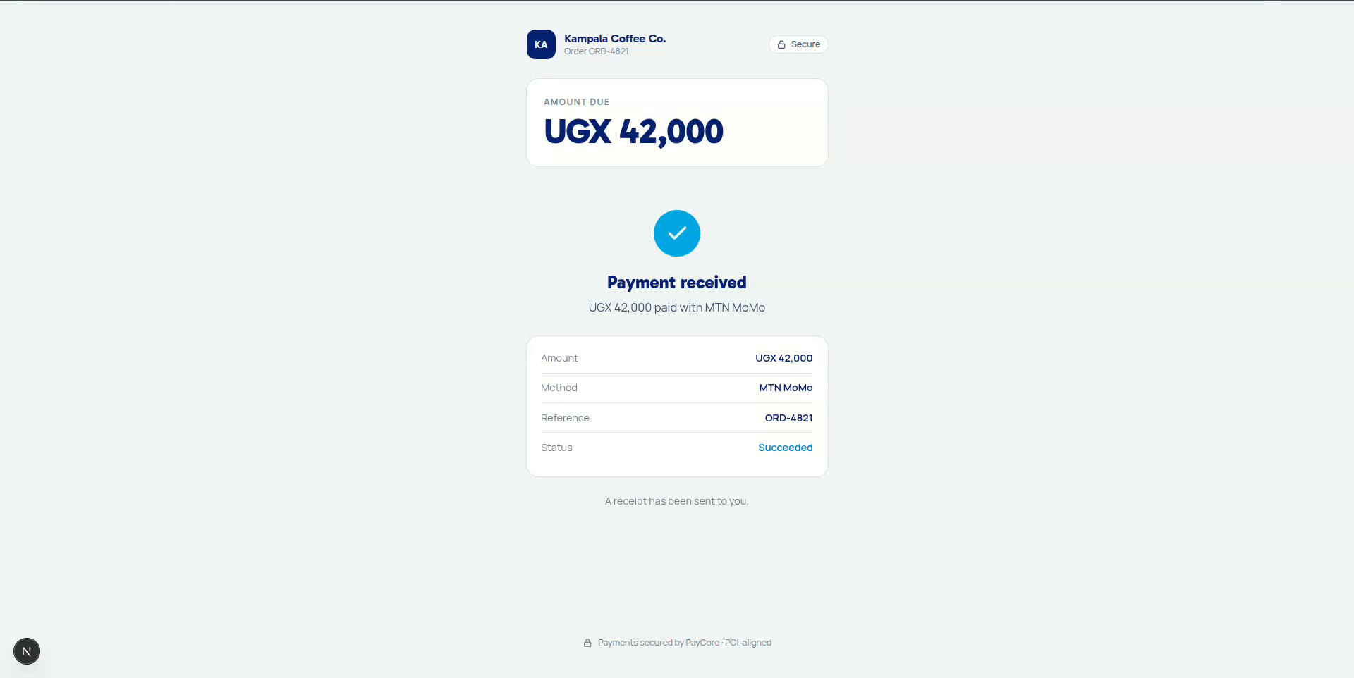 PSP Platform — PayCore screenshot